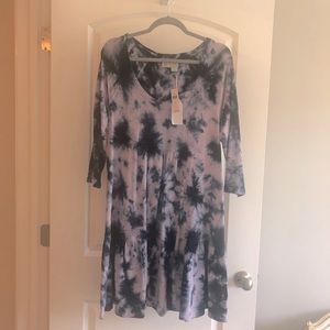 Anthropology tie die baby doll dress.